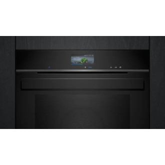 Vestavná trouba Siemens iQ700 s přídavnou párou 60 x 60 cm Černá HR976GMB1