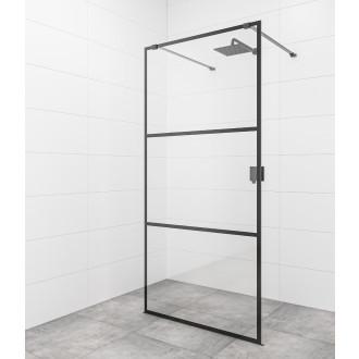 Walk-in 1358x1998, čiré sklo čer.profily SIKOWI140CP