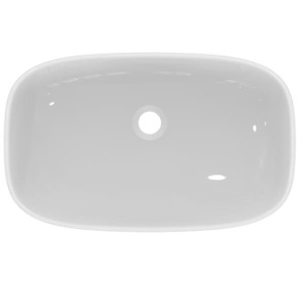 Umyvadlo na desku Ideal Standard I.life B 60x37 cm bez otvoru pro baterii, bez přepadu T508701