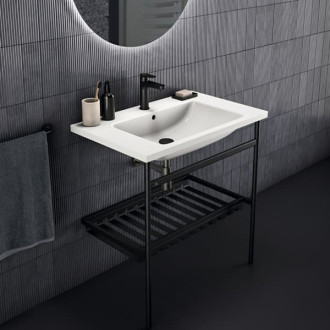 Konstrukce pod umyvadlo Ideal Standard Conca černá matná Silk Black mat E2533XG