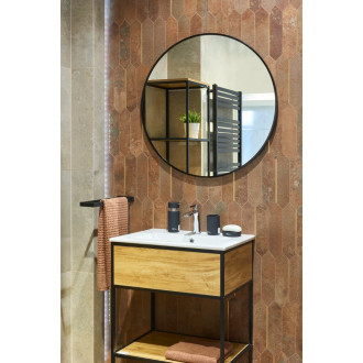 Zrcadlo B-Way kulaté pr.80cm, černý rám ZBWKU80C