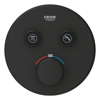 Vanová baterie Grohe SmartControl bez podomítkového tělesa phantom black 29507KF0