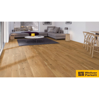 Dřevená lakovaná podlaha Weitzer Parkett Oak rustic colorful 11mm 69004