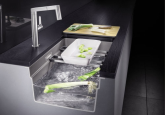 Blanco ETAGON 500-U dřez pod desku černá granit 525 887