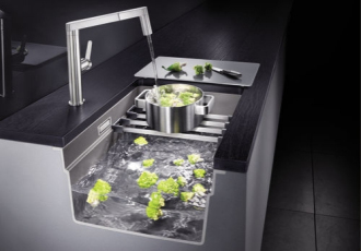 Blanco ETAGON 500-U dřez pod desku černá granit 525 887