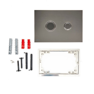 Ovládací tlačítko Swiss Aqua Technologies kov gun metal mat SATATBGM
