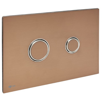 Ovládací tlačítko Swiss Aqua Technologies kov růžová zlatá mat SATATBRG