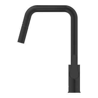 Dřezová baterie Grohe Eurosmart s vytahovací sprškou, 2 proudy velvet black 306292430