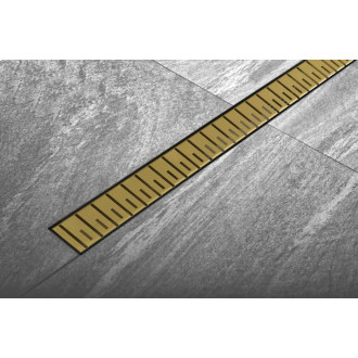 Sprchový žlab Polysan KLAVER 81 cm plast zlatá mat 73731GB