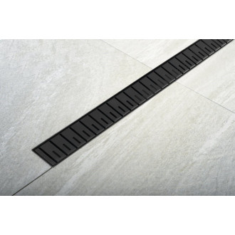 Sprchový žlab Polysan KLAVER 91 cm plast černá mat 73741B
