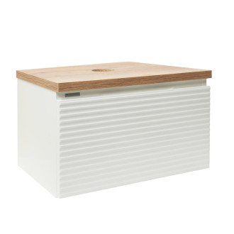 Savona bílá 100cm s deskou dub halifax SAVONA100BIDDH