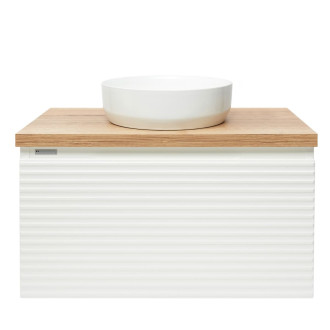 Savona bílá 100cm s deskou dub halifax SAVONA100BIDDH