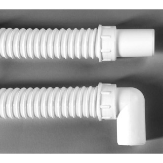 Polysan odpadní flexi-zkracovatelné dopojení, L-100 cm, koleno 40/40 mm 71725