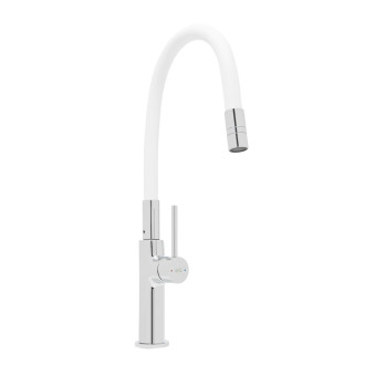 SAT dřezová baterie flexi bílá SATBSD290B