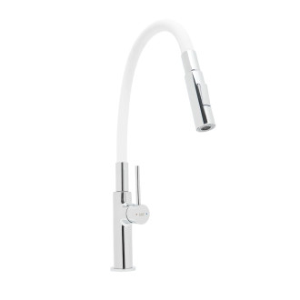 SAT dřezová baterie flexi bílá 2F SATBSD290B2F