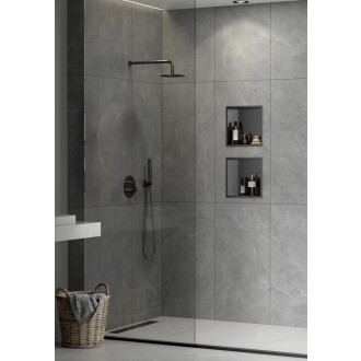 Vestavná polička SAT Aurum gun metal 30x30 cm SATAURN3030BGM