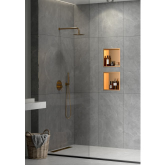 Vestavná polička SAT Aurum rose gold 30x30 cm SATAURN3030BRG
