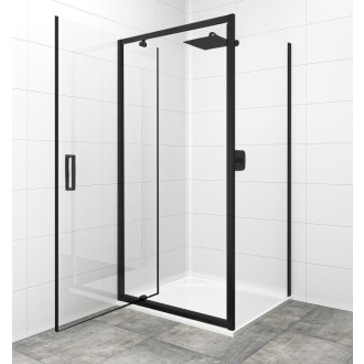 Sprch. dveře SIKOTEX + pevná stěna 90,č SIKOTEXP90S90C