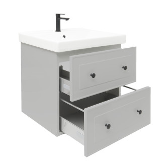 Forli skříňka s umyvadlem 60cm, šedá FORLI60GMUVER