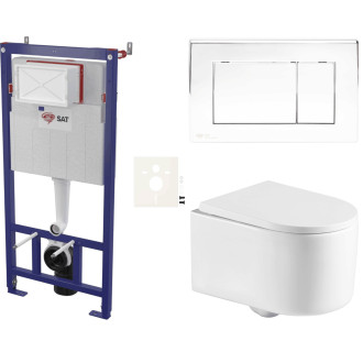 Závěsný wc set do lehkých stěn / předstěnová SAT SIKOSSREX7221K