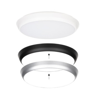 LED přisazené svítidlo Calvia 30, 30/24/18W, 3000/4000/6000K, bílé/stříbrné/černé MCLED ML-411.012.42.0