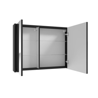 DELANO zrcadlová skř. 80x60x15 černá DELANOG80C