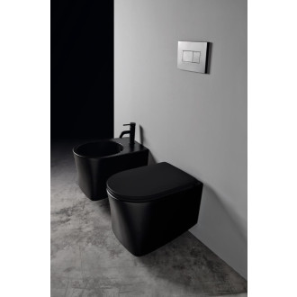 Wc závěsné AXA DP černá mat zadní odpad 8401007