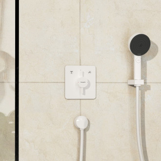 Vanová baterie Hansgrohe DuoTurn Q bez podomítkového tělesa matná bílá 75414700