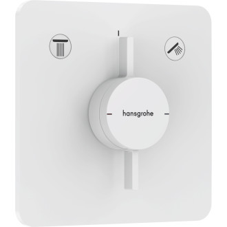 Vanová baterie Hansgrohe DuoTurn Q bez podomítkového tělesa matná bílá 75414700