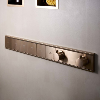 Vanová baterie Hansgrohe RainSelect bez podomítkového tělesa kartáčovaný bronz 15384140