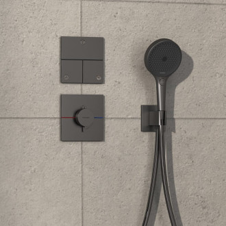 Sprchová baterie Hansgrohe ShowerSelect Comfort E bez podomítkového tělesa kartáčovaný černý chrom 15574340