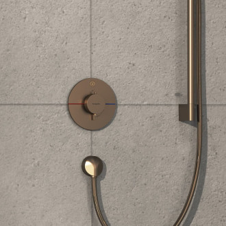 Sprchová baterie Hansgrohe ShowerSelect Comfort S bez podomítkového tělesa kartáčovaný bronz 15553140