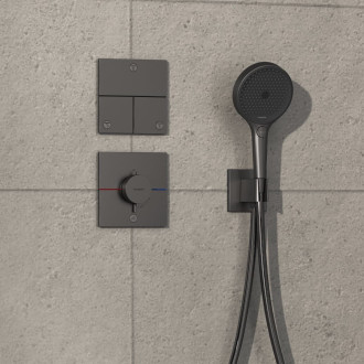 Sprchová baterie Hansgrohe ShowerSelect Comfort E bez podomítkového tělesa kartáčovaný černý chrom 15575340