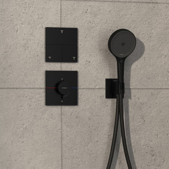 Sprchová baterie Hansgrohe ShowerSelect Comfort E bez podomítkového tělesa matná černá 15575670