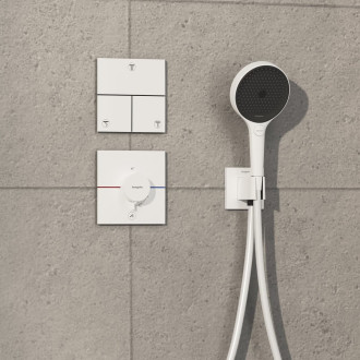 Sprchová baterie Hansgrohe ShowerSelect Comfort E bez podomítkového tělesa matná bílá 15575700