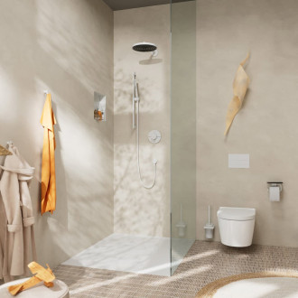 Vanová baterie Hansgrohe ShowerSelect Comfort S bez podomítkového tělesa matná bílá 15554700