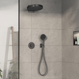 Vanová baterie Hansgrohe ShowerSelect Comfort S bez podomítkového tělesa kartáčovaný černý chrom 15556340