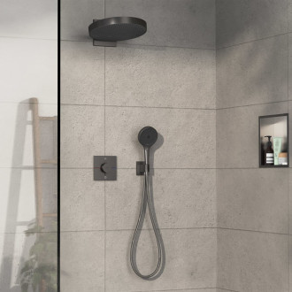 Vanová baterie Hansgrohe ShowerSelect Comfort E bez podomítkového tělesa kartáčovaný černý chrom 15578340