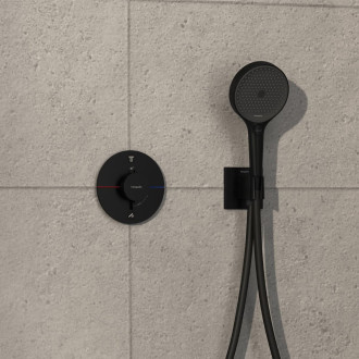 Vanová baterie Hansgrohe ShowerSelect Comfort S bez podomítkového tělesa matná černá 15556670