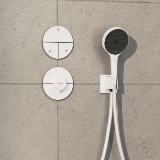 Ventil Hansgrohe ShowerSelect Comfort S bez podomítkového tělesa matná bílá 15558700