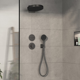 Sprchová baterie Hansgrohe ShowerSelect Comfort S bez podomítkového tělesa kartáčovaný černý chrom 15562340