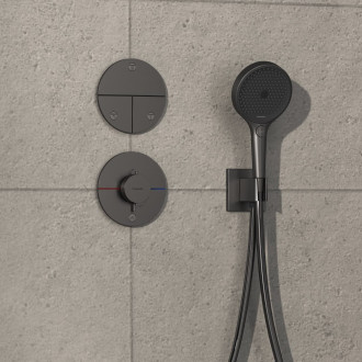 Sprchová baterie Hansgrohe ShowerSelect Comfort S bez podomítkového tělesa kartáčovaný černý chrom 15562340