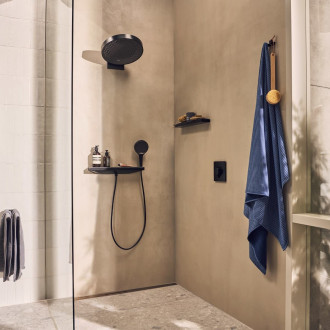 Vanová baterie Hansgrohe ShowerSelect Comfort E bez podomítkového tělesa kartáčovaný černý chrom 15572340