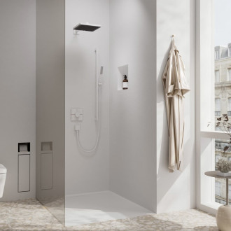 Vanová baterie Hansgrohe ShowerSelect Comfort E bez podomítkového tělesa matná bílá 15572700