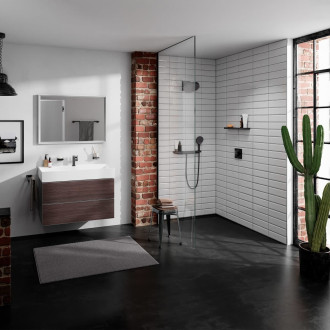 Vanová baterie Hansgrohe ShowerSelect Comfort E bez podomítkového tělesa matná černá 15578670