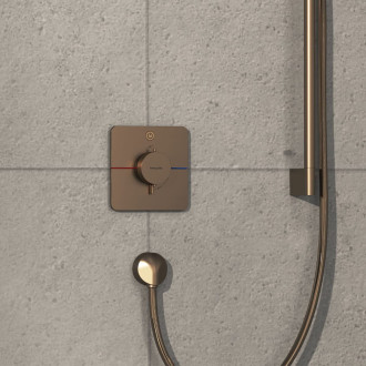 Sprchová baterie Hansgrohe ShowerSelect Comfort Q bez podomítkového tělesa kartáčovaný bronz 15581140