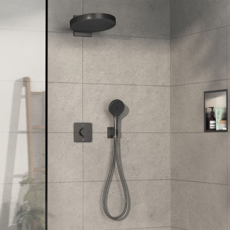 Vanová baterie Hansgrohe ShowerSelect Comfort Q bez podomítkového tělesa kartáčovaný černý chrom 15583340