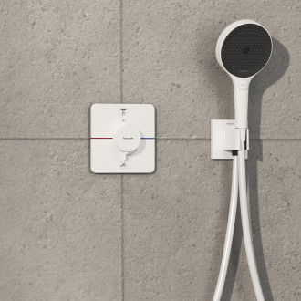Vanová baterie Hansgrohe ShowerSelect Comfort Q bez podomítkového tělesa matná bílá 15583700