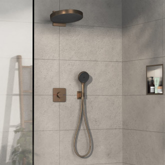 Vanová baterie Hansgrohe ShowerSelect Comfort Q bez podomítkového tělesa kartáčovaný bronz 15586140