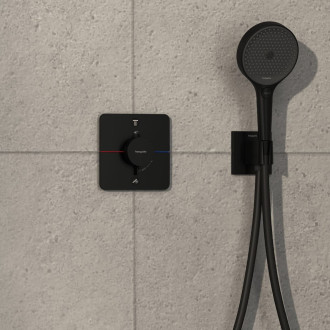 Vanová baterie Hansgrohe ShowerSelect Comfort Q bez podomítkového tělesa matná černá 15586670